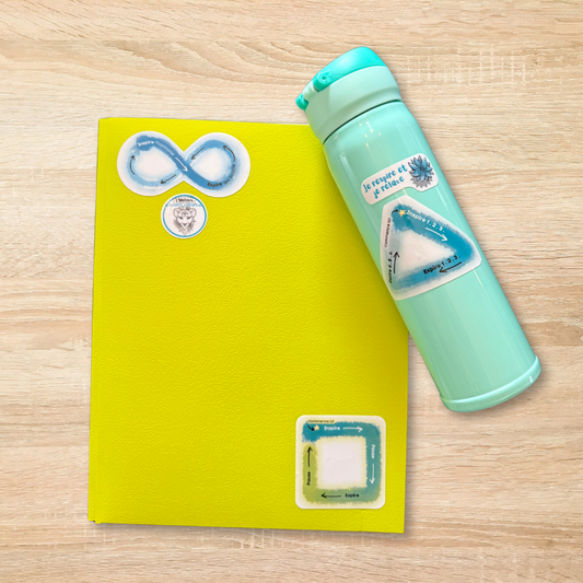 Duo Respiration Lotus & Autocollants éducatifs – Deux feuillets pour s’apaiser et soutenir