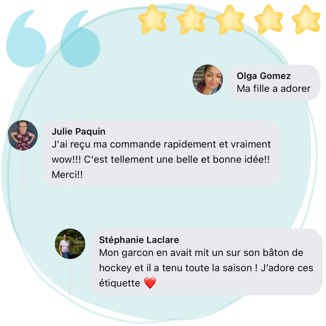 Ensemble cadeau - 3 livres & étiquettes