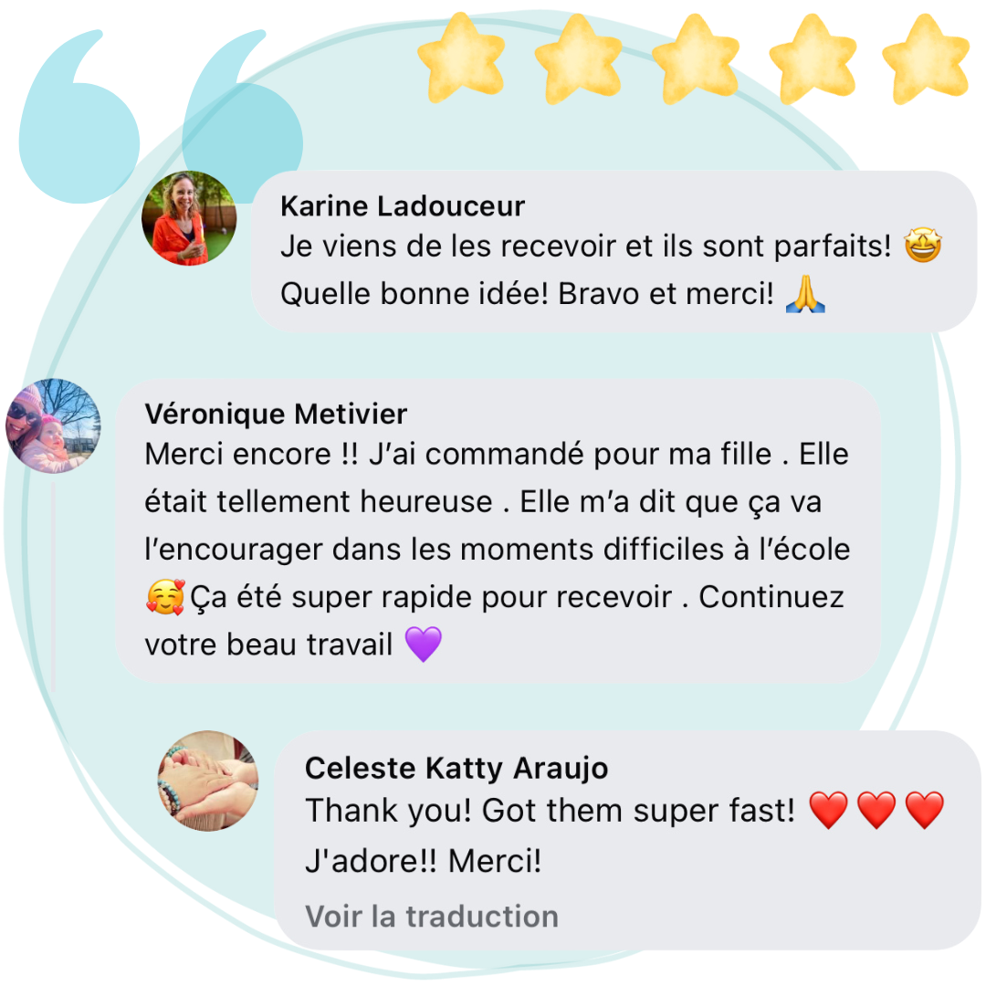 Ensemble cadeau - 3 livres & étiquettes