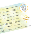 Affirmations Positives – 40 étiquettes autocollantes unisexes