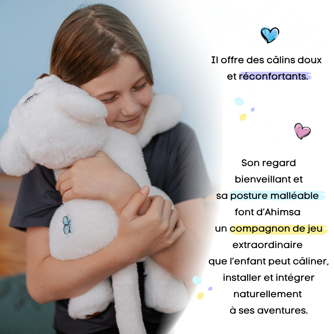 Ahimsa | Peluche lestée pédagogique pour enfants